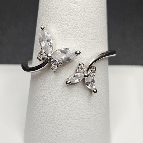 Giani Bernini Jewelry - Giani Bernini Sterling Silver CZ Butterfly Bypass Ring Size 8